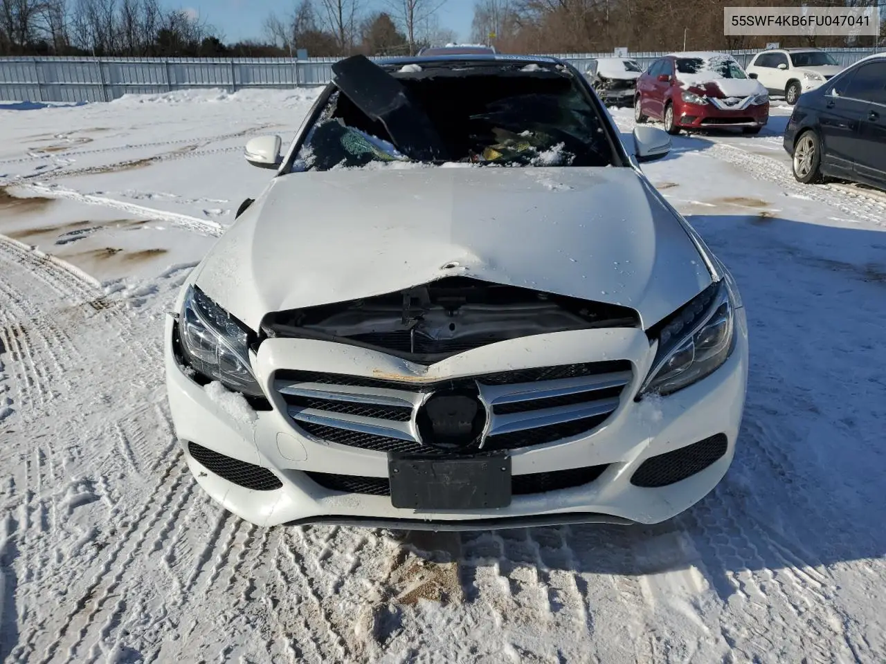 2015 Mercedes-Benz C 300 4Matic VIN: 55SWF4KB6FU047041 Lot: 88730815