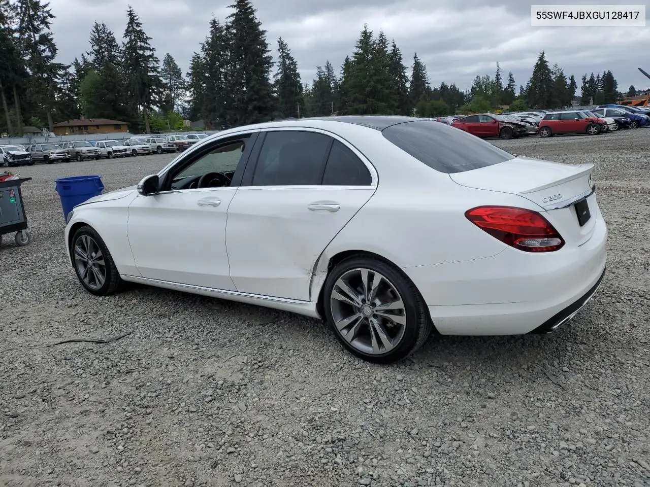 2016 Mercedes-Benz C 300 VIN: 55SWF4JBXGU128417 Lot: 56740845