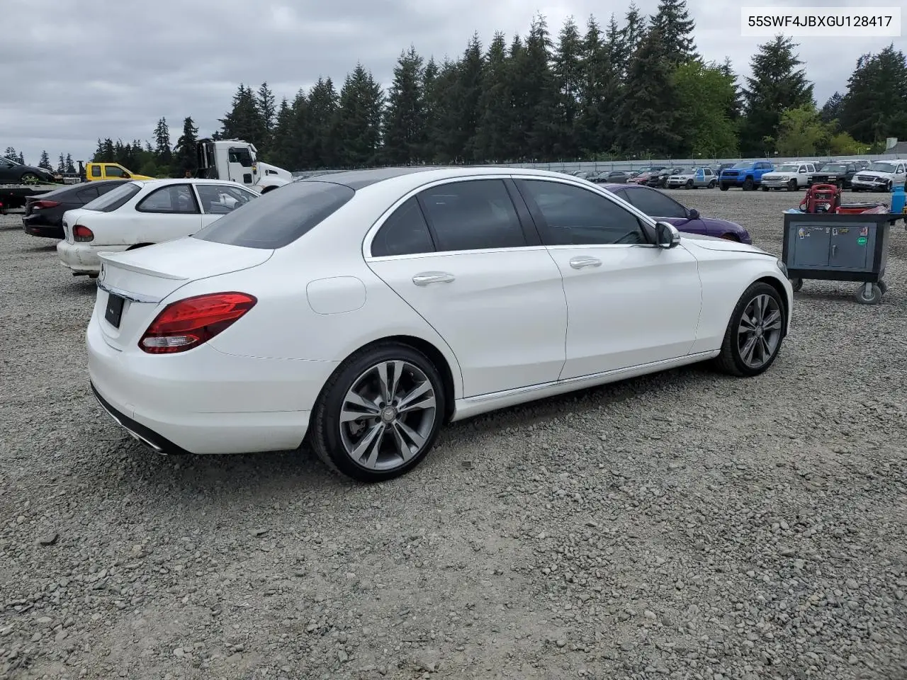 2016 Mercedes-Benz C 300 VIN: 55SWF4JBXGU128417 Lot: 56740845
