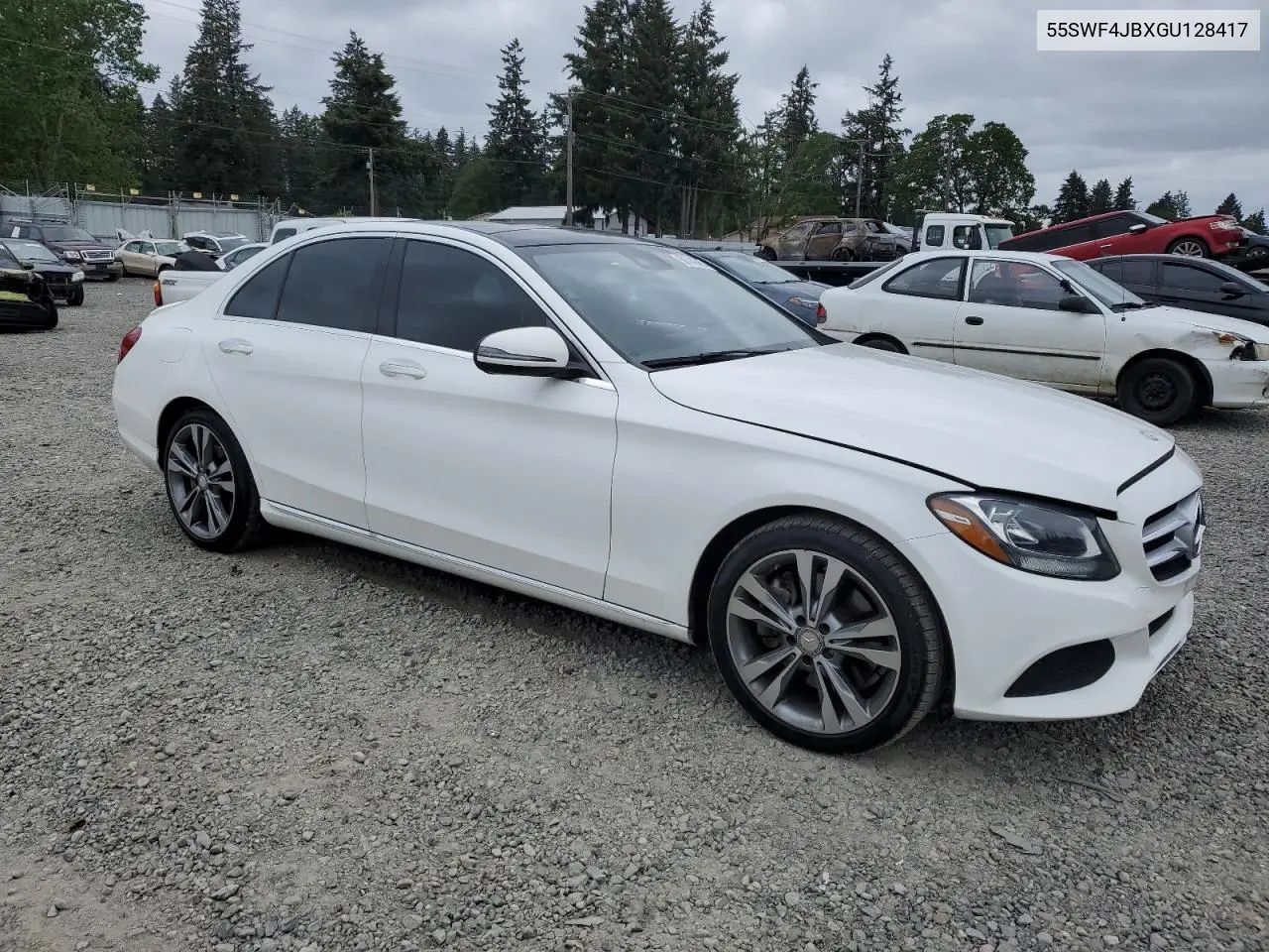 2016 Mercedes-Benz C 300 VIN: 55SWF4JBXGU128417 Lot: 56740845
