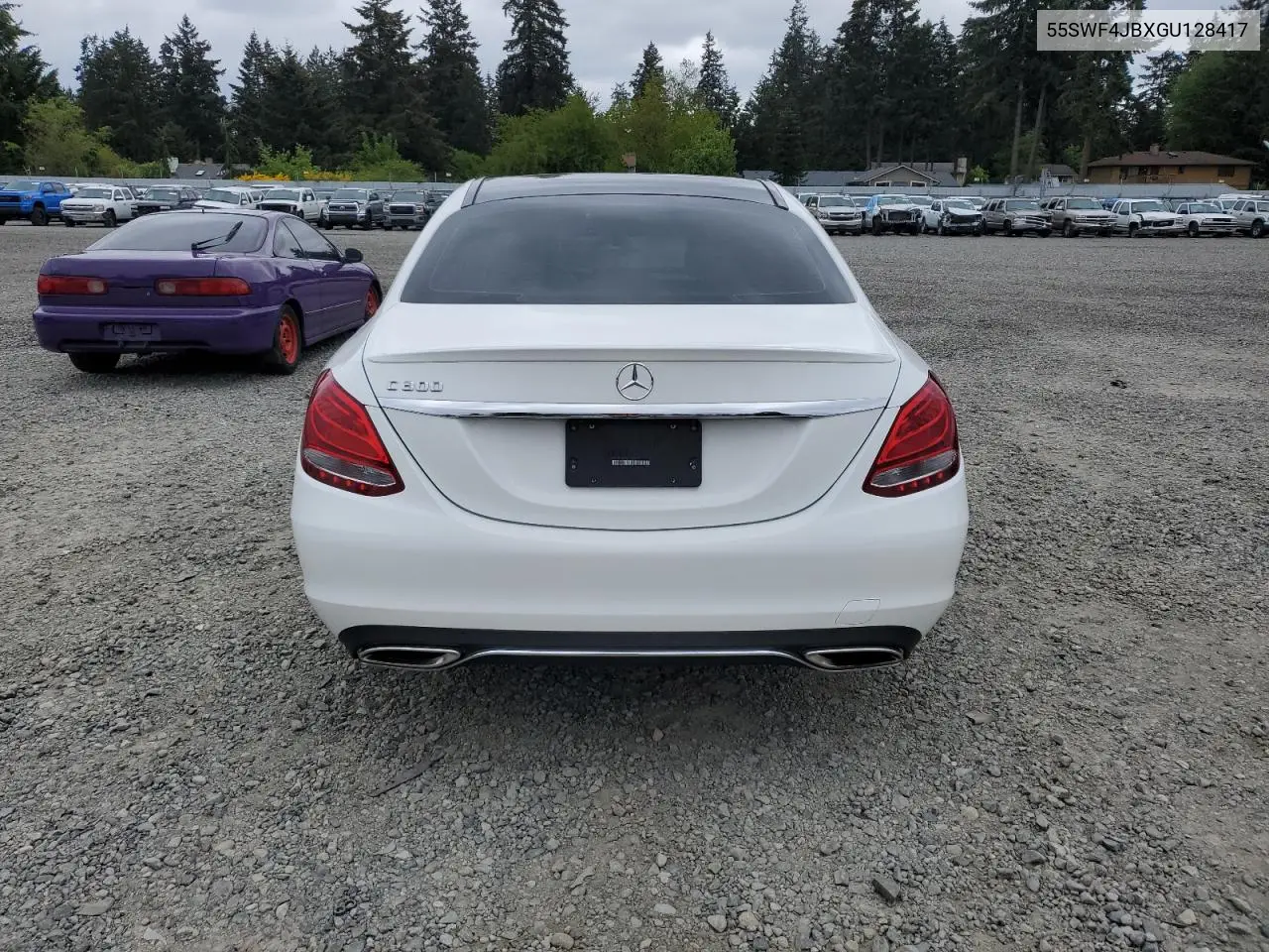 2016 Mercedes-Benz C 300 VIN: 55SWF4JBXGU128417 Lot: 56740845