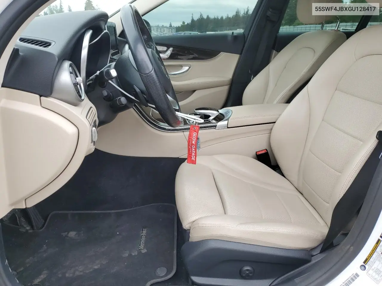 2016 Mercedes-Benz C 300 VIN: 55SWF4JBXGU128417 Lot: 56740845