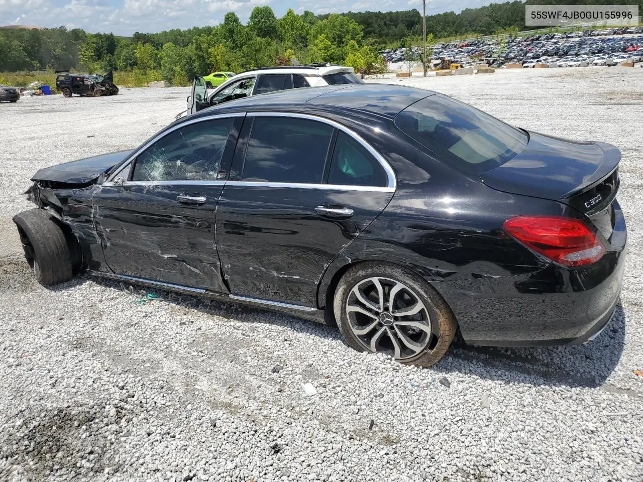 2016 Mercedes-Benz C 300 VIN: 55SWF4JB0GU155996 Lot: 61053425