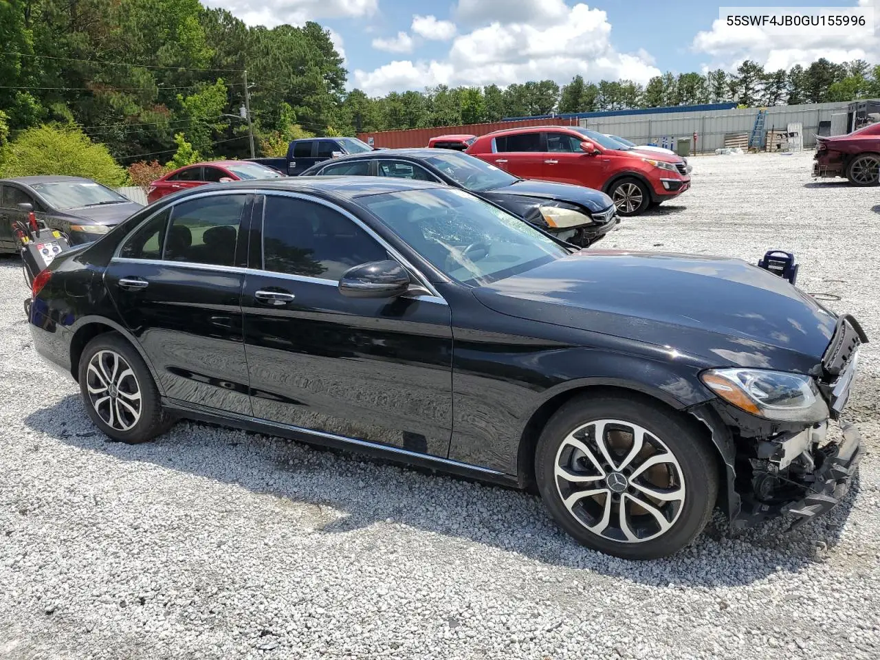 2016 Mercedes-Benz C 300 VIN: 55SWF4JB0GU155996 Lot: 61053425