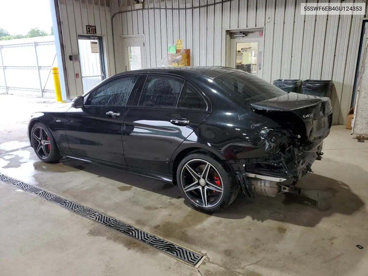 2016 Mercedes-Benz C 450 4Matic Amg VIN: 55SWF6EB4GU124353 Lot: 61835685