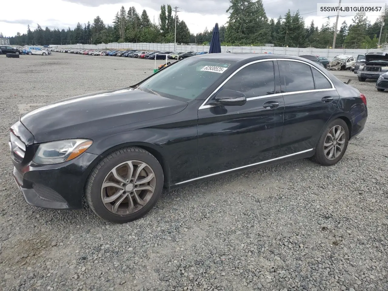 2016 Mercedes-Benz C 300 VIN: 55SWF4JB1GU109657 Lot: 62938525