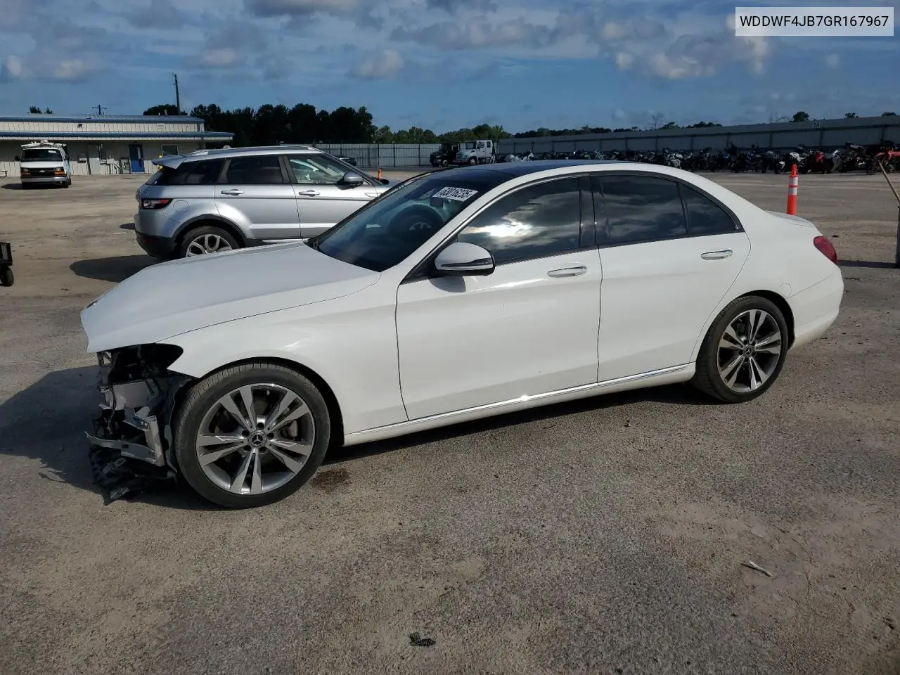 2016 Mercedes-Benz C 300 VIN: WDDWF4JB7GR167967 Lot: 63016235