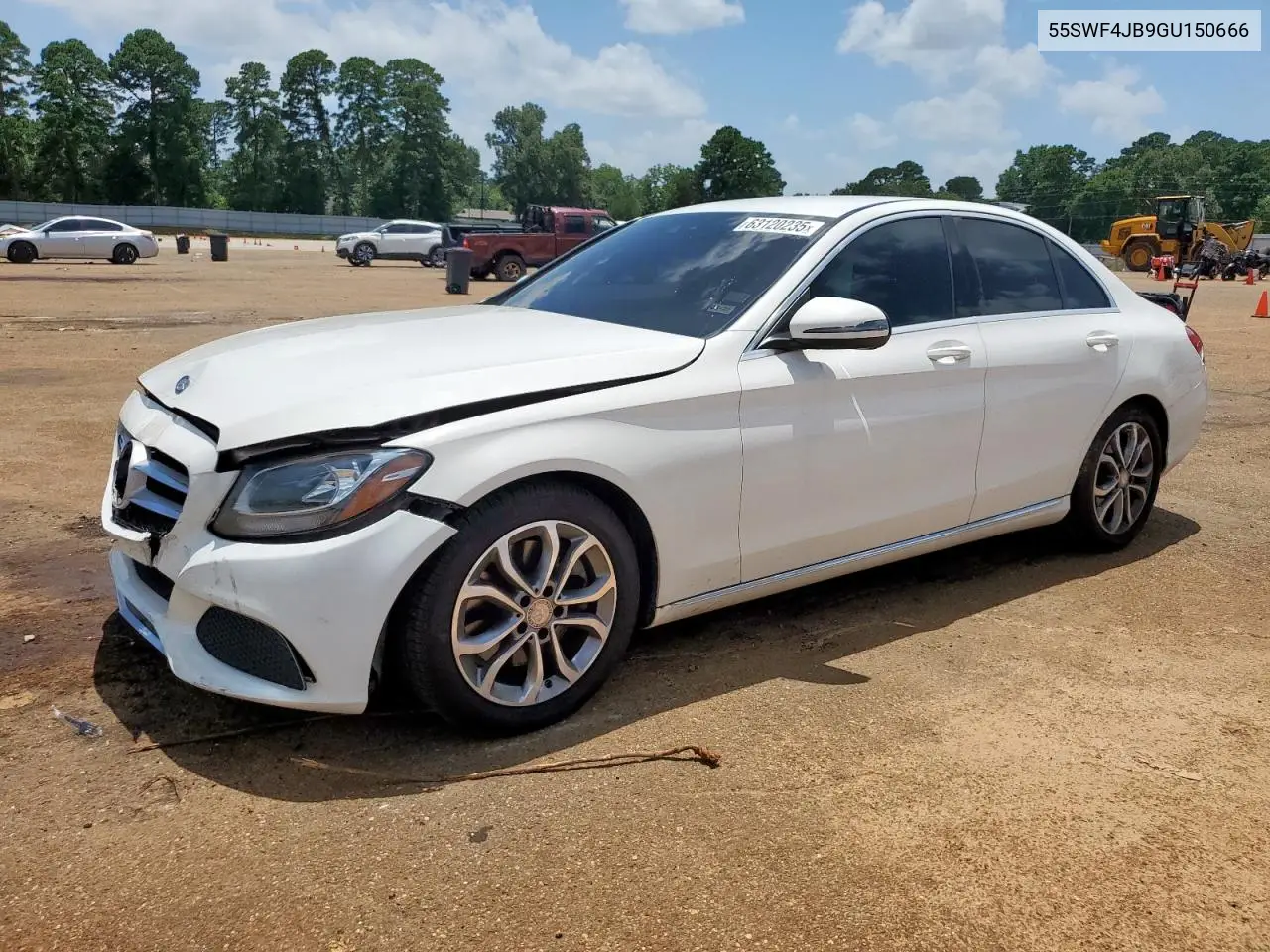 2016 Mercedes-Benz C 300 VIN: 55SWF4JB9GU150666 Lot: 63120235