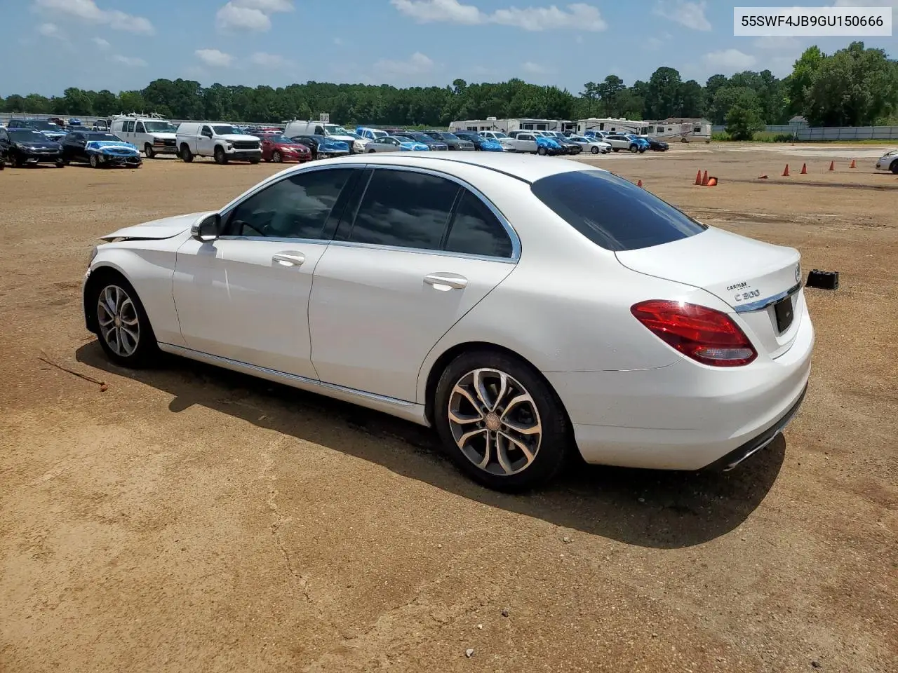 2016 Mercedes-Benz C 300 VIN: 55SWF4JB9GU150666 Lot: 63120235