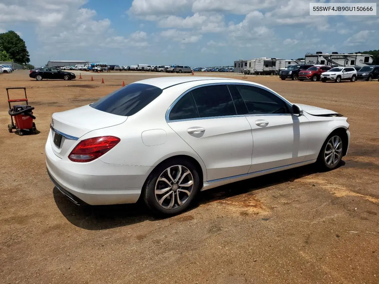2016 Mercedes-Benz C 300 VIN: 55SWF4JB9GU150666 Lot: 63120235