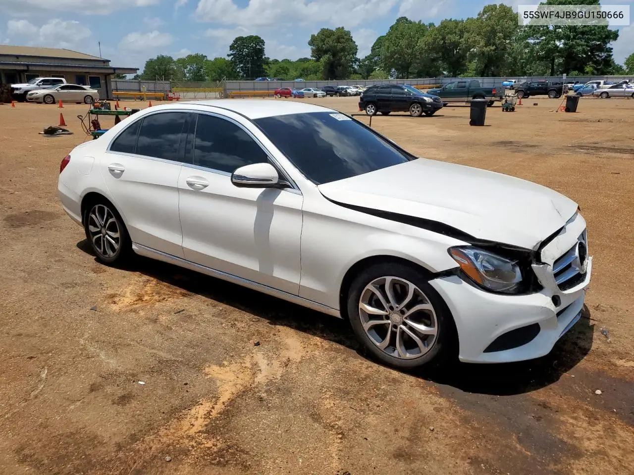 2016 Mercedes-Benz C 300 VIN: 55SWF4JB9GU150666 Lot: 63120235