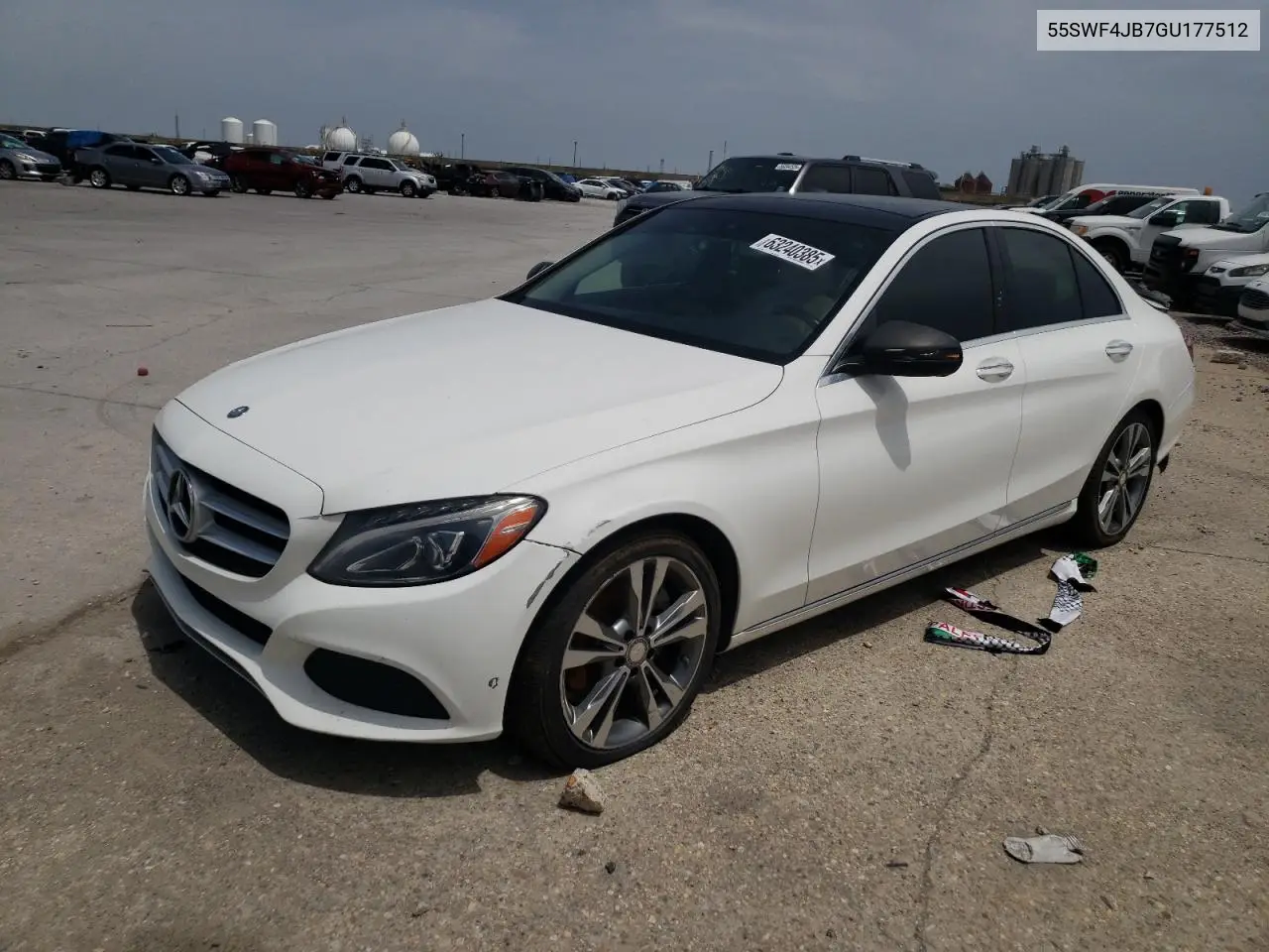 2016 Mercedes-Benz C 300 VIN: 55SWF4JB7GU177512 Lot: 63240385