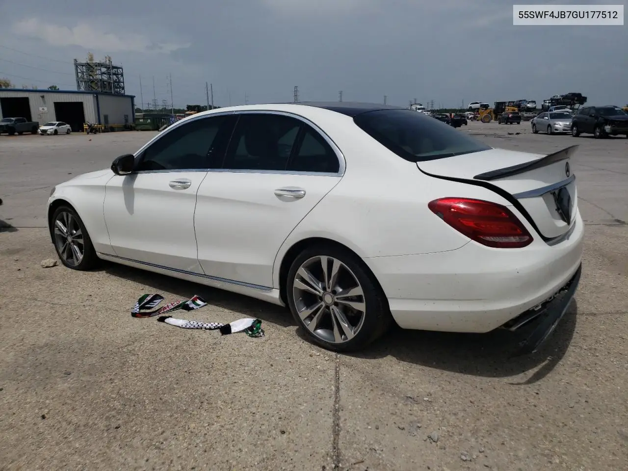 2016 Mercedes-Benz C 300 VIN: 55SWF4JB7GU177512 Lot: 63240385
