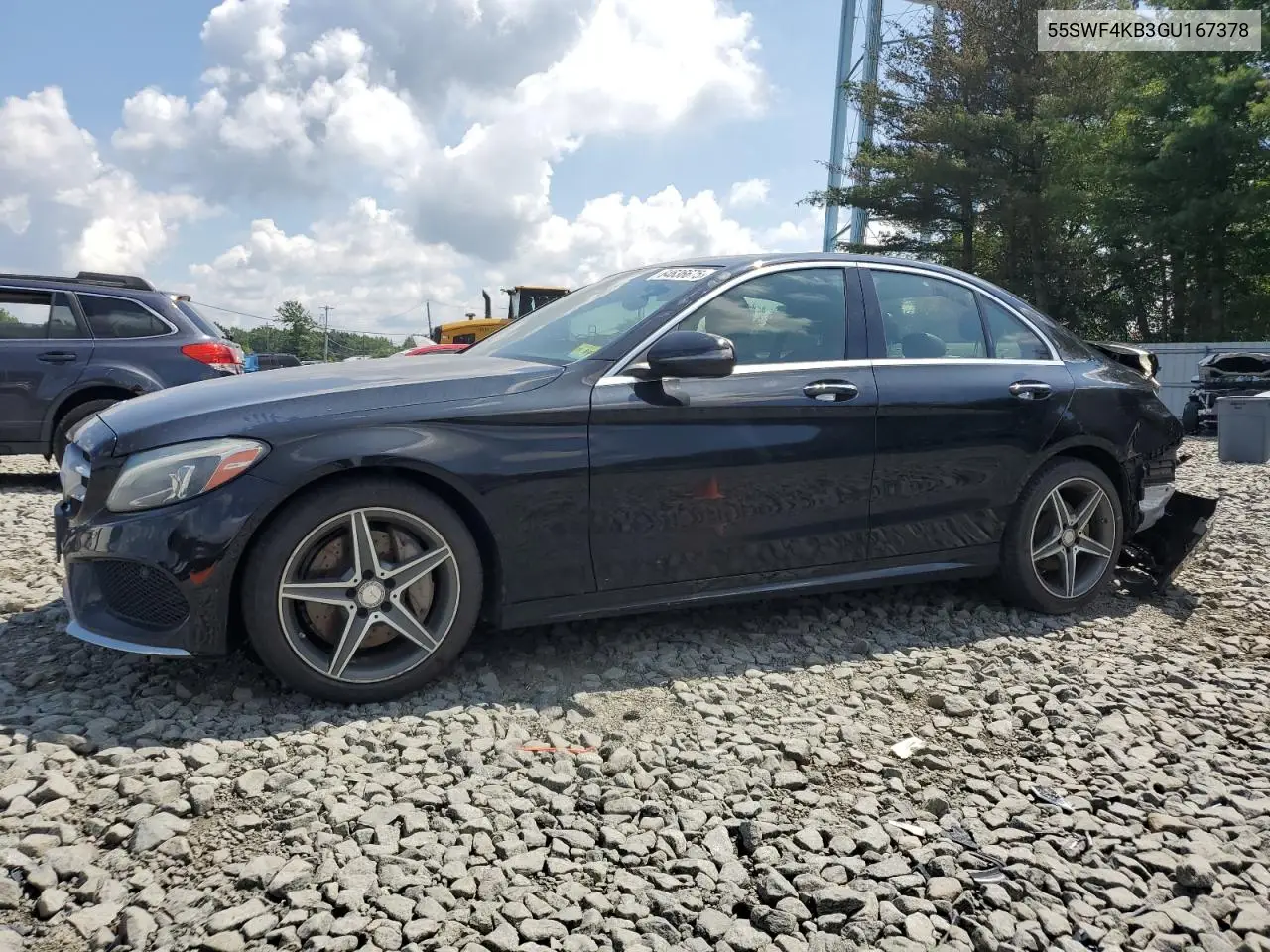 2016 Mercedes-Benz C 300 4Matic VIN: 55SWF4KB3GU167378 Lot: 64636675