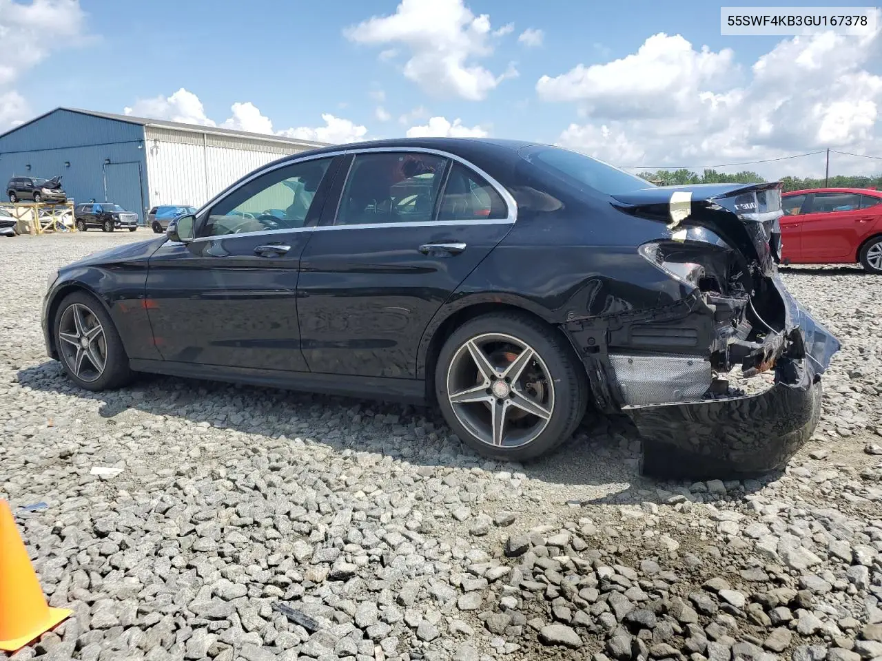 2016 Mercedes-Benz C 300 4Matic VIN: 55SWF4KB3GU167378 Lot: 64636675