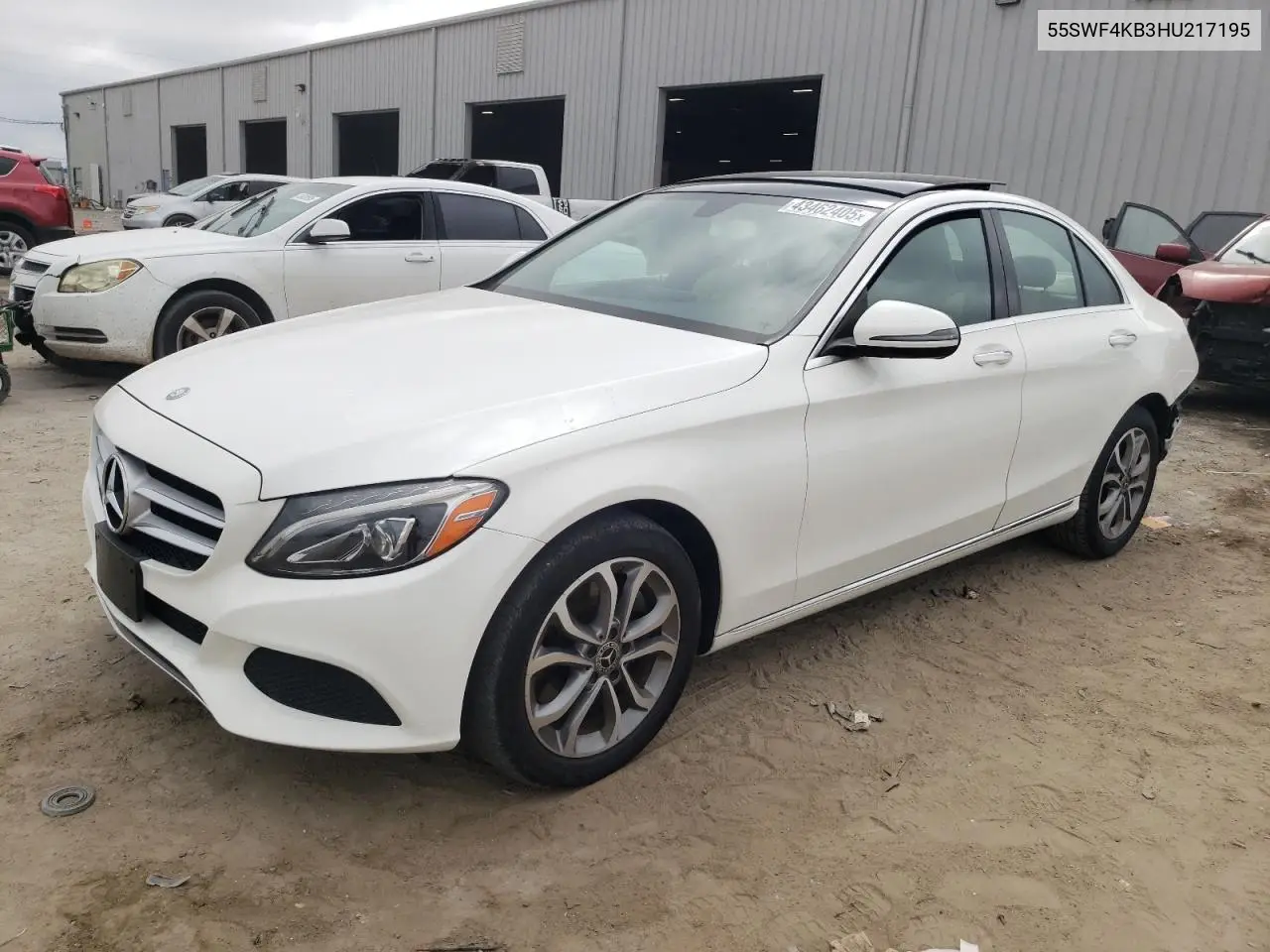 2017 Mercedes-Benz C 300 4Matic VIN: 55SWF4KB3HU217195 Lot: 43462405