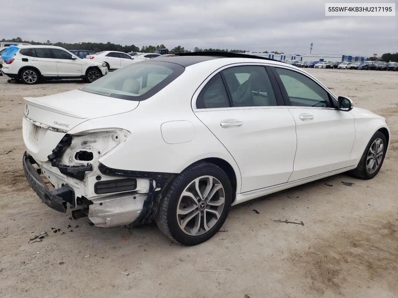 2017 Mercedes-Benz C 300 4Matic VIN: 55SWF4KB3HU217195 Lot: 43462405