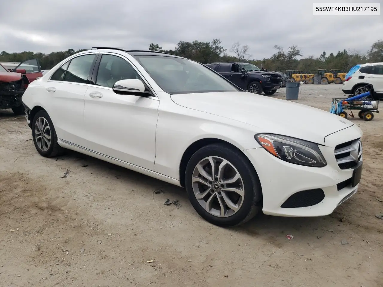 2017 Mercedes-Benz C 300 4Matic VIN: 55SWF4KB3HU217195 Lot: 43462405