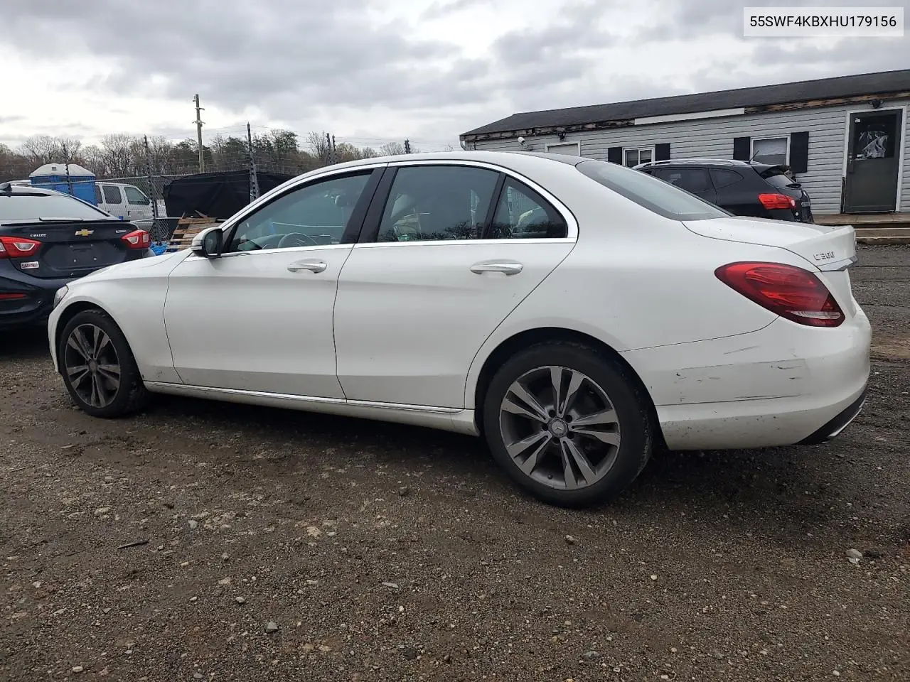 2017 Mercedes-Benz C 300 4Matic VIN: 55SWF4KBXHU179156 Lot: 51977395