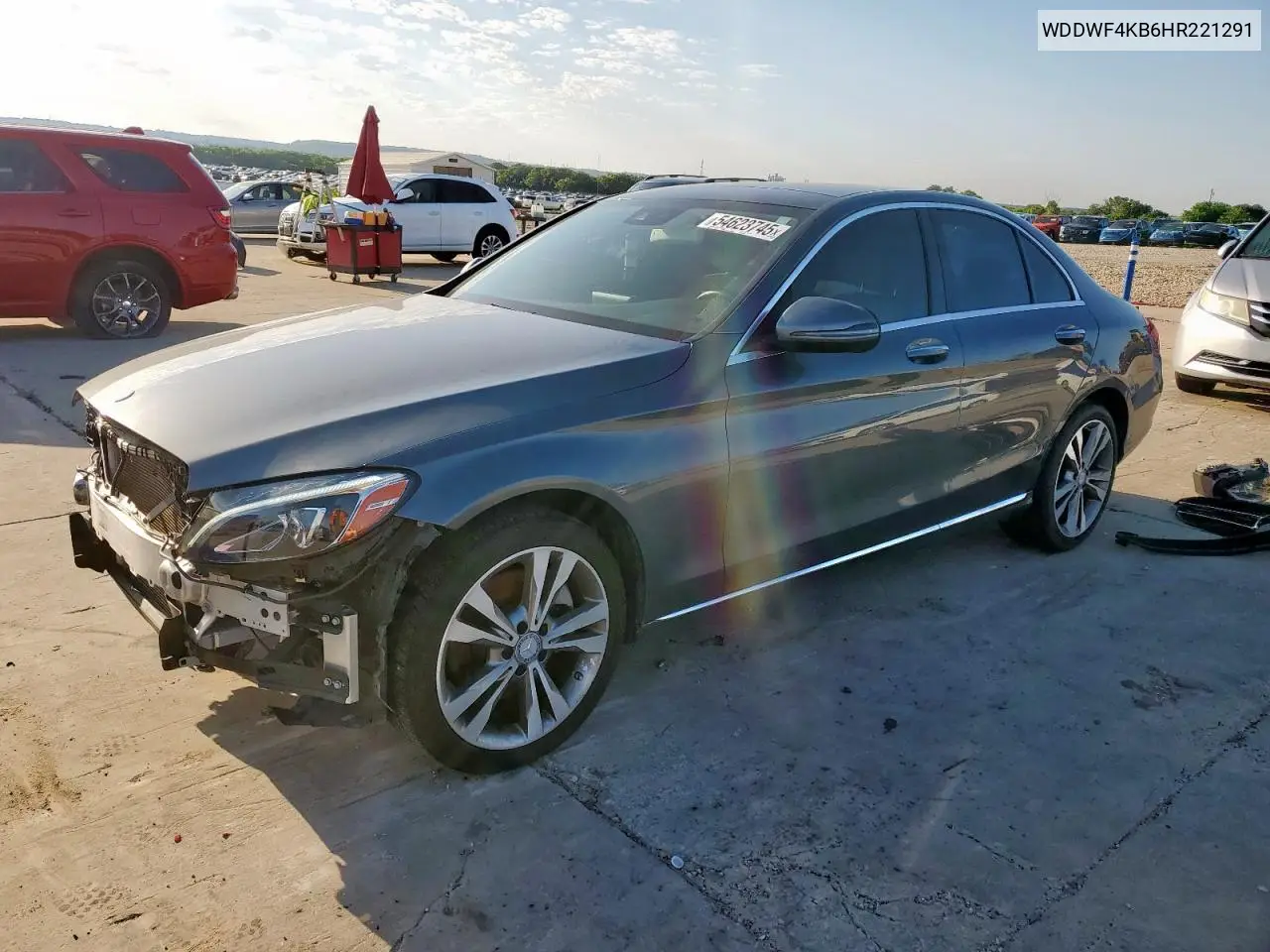 2017 Mercedes-Benz C 300 4Matic VIN: WDDWF4KB6HR221291 Lot: 54623745