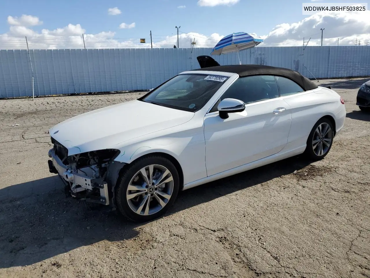 2017 Mercedes-Benz C 300 VIN: WDDWK4JB5HF503825 Lot: 56378095