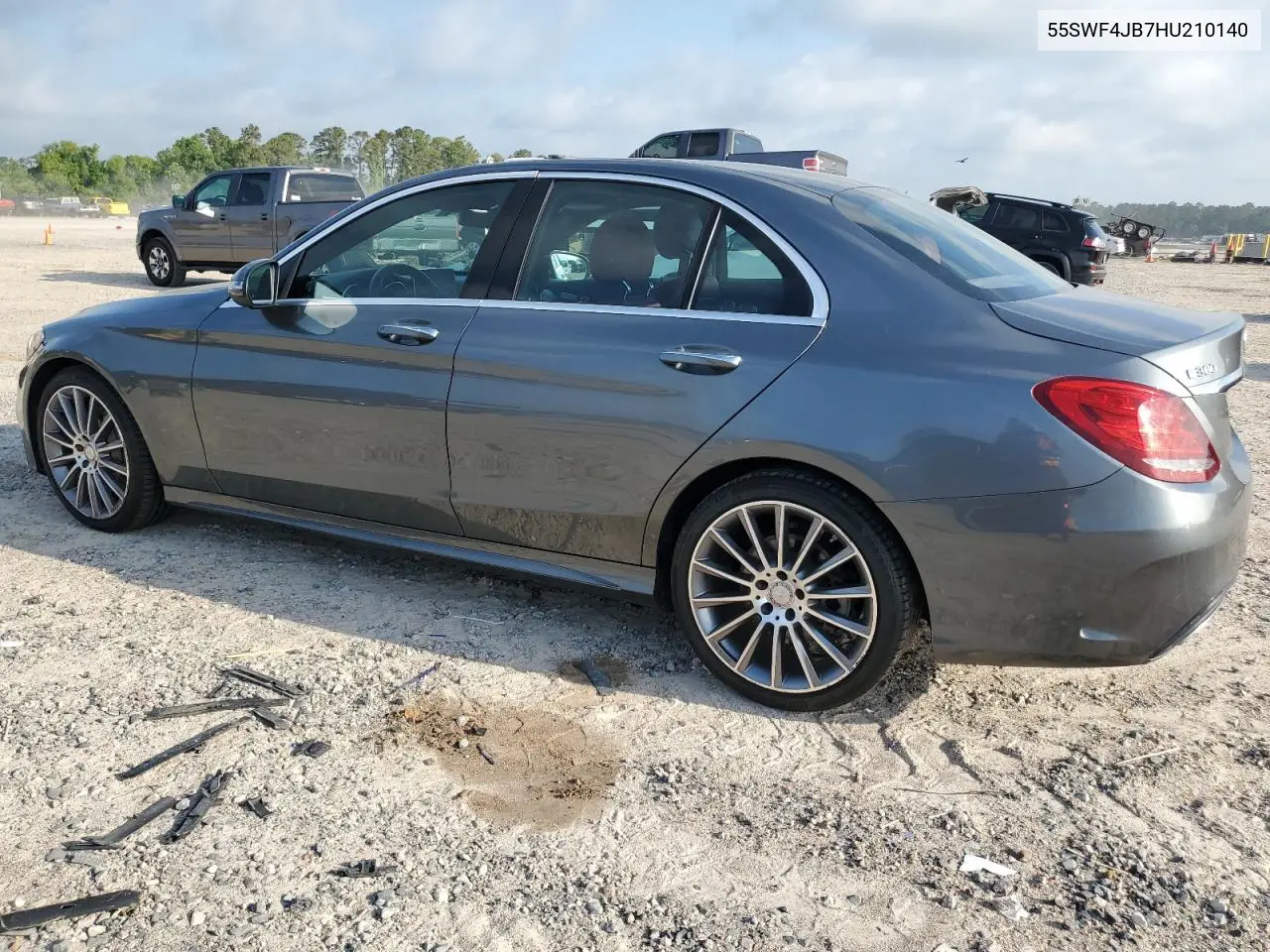 2017 Mercedes-Benz C 300 VIN: 55SWF4JB7HU210140 Lot: 56845085