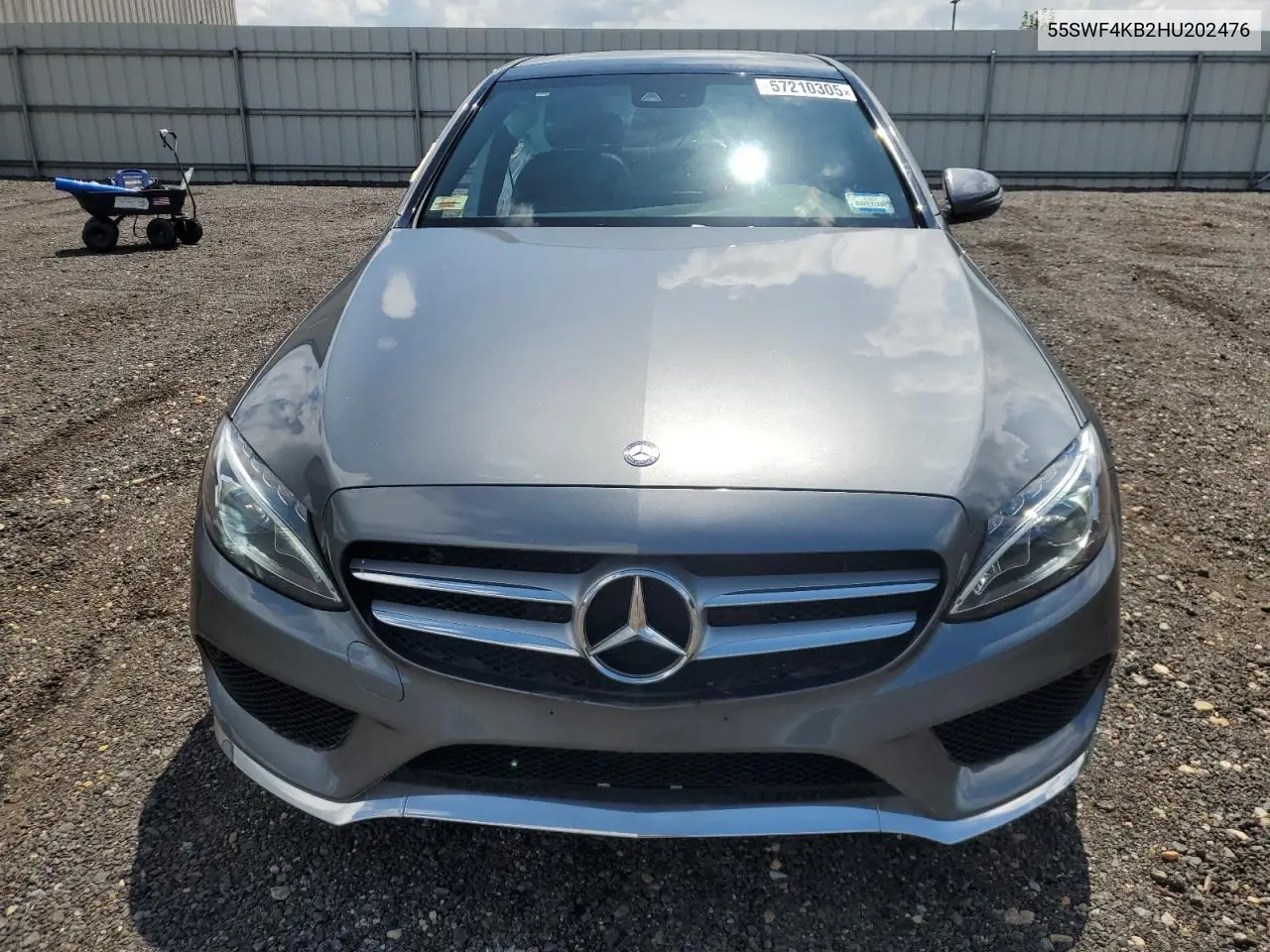 2017 Mercedes-Benz C 300 4Matic VIN: 55SWF4KB2HU202476 Lot: 57210305
