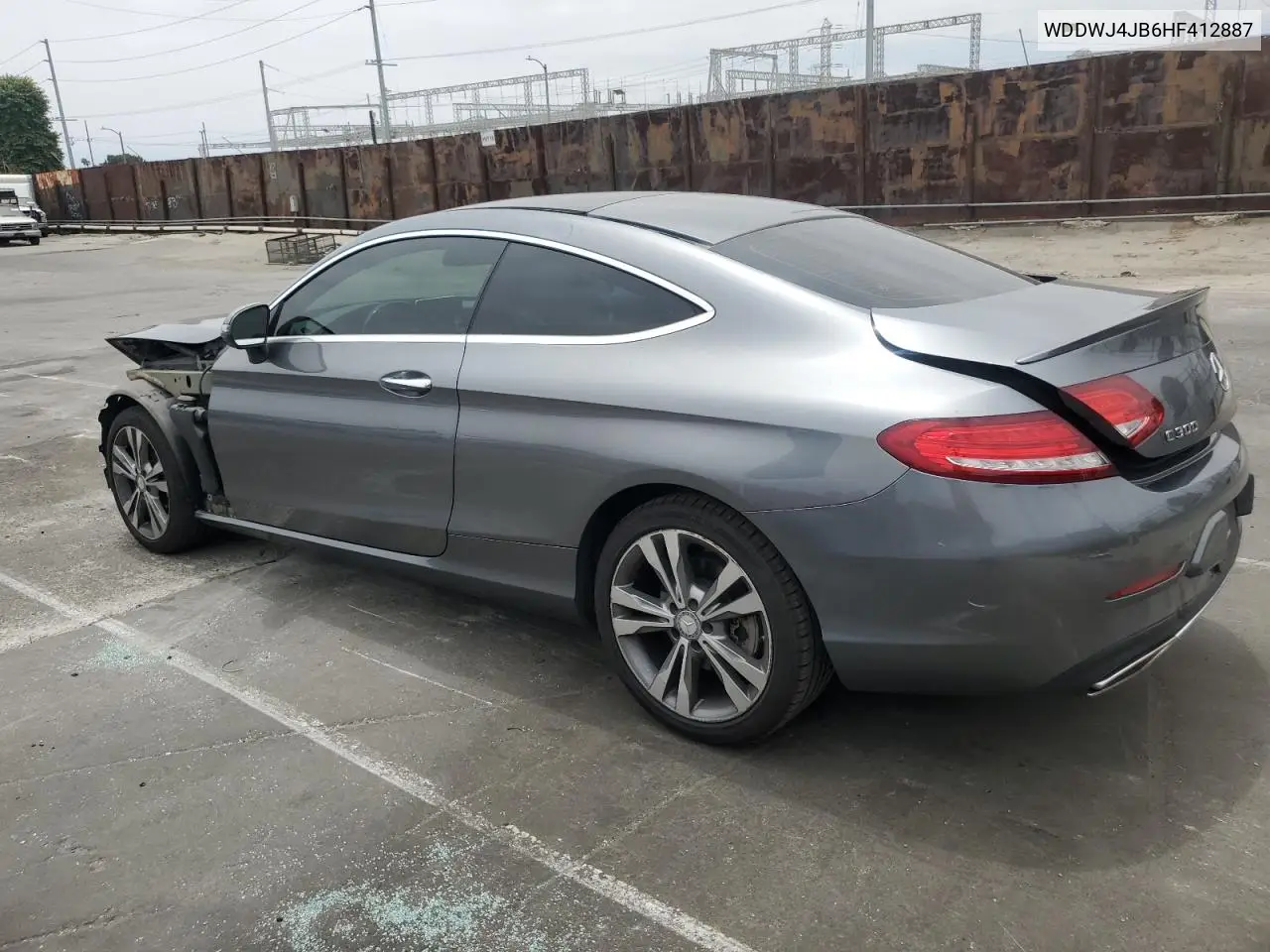 2017 Mercedes-Benz C 300 VIN: WDDWJ4JB6HF412887 Lot: 58775115