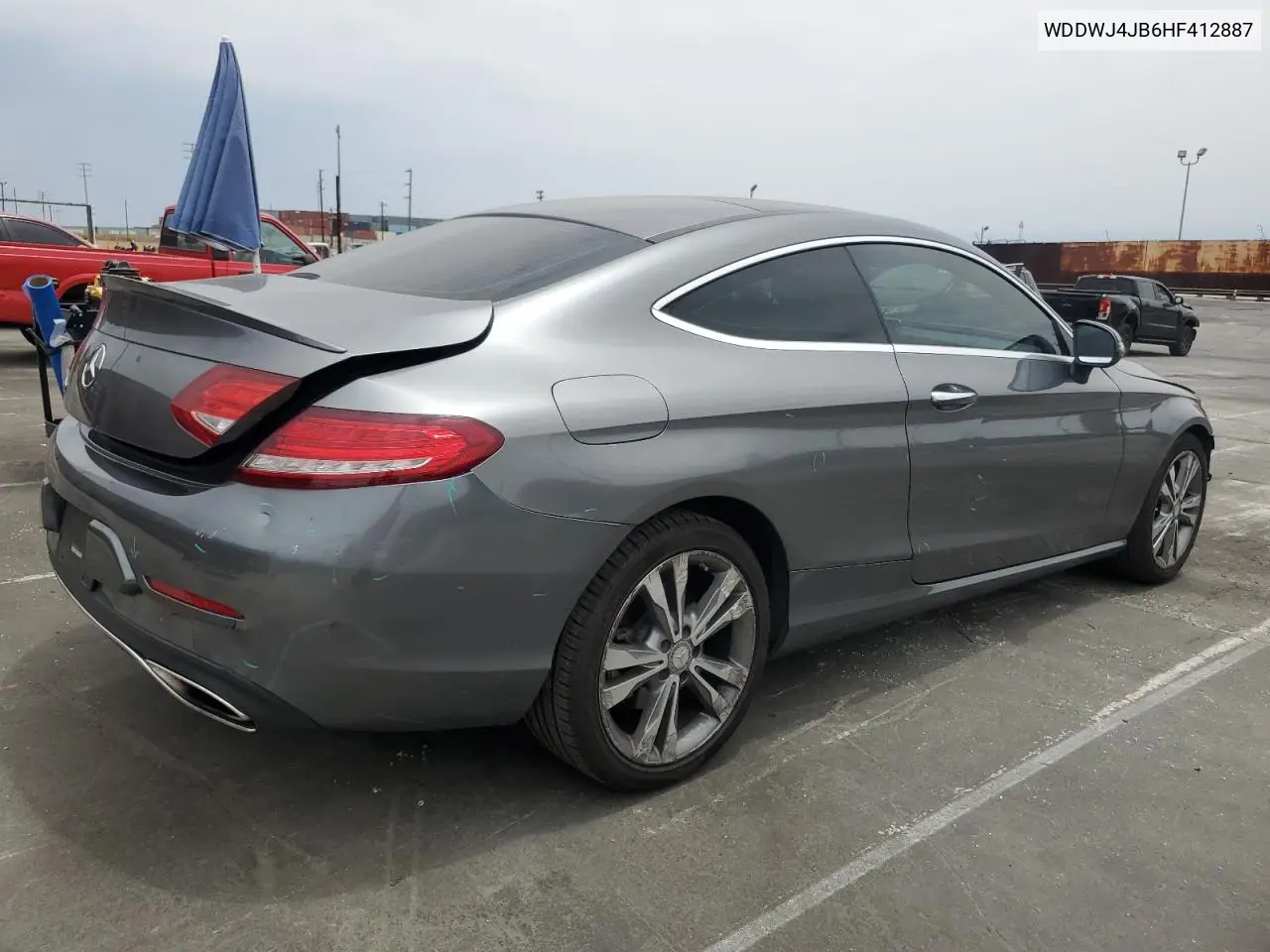 2017 Mercedes-Benz C 300 VIN: WDDWJ4JB6HF412887 Lot: 58775115
