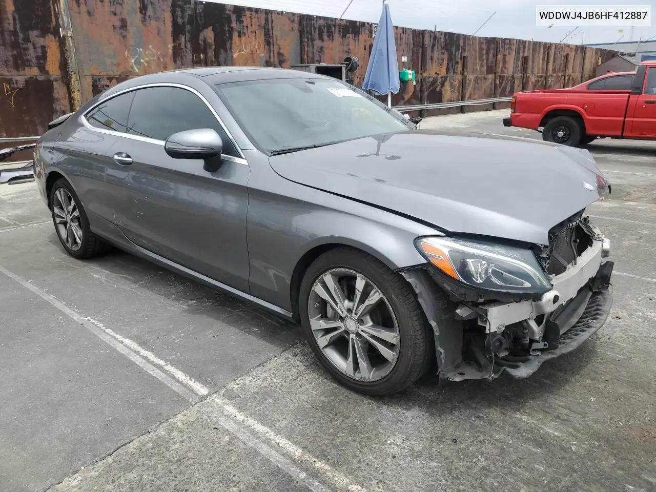 2017 Mercedes-Benz C 300 VIN: WDDWJ4JB6HF412887 Lot: 58775115