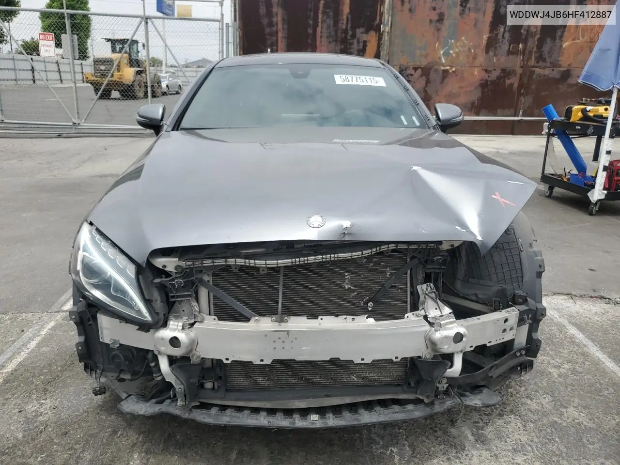 2017 Mercedes-Benz C 300 VIN: WDDWJ4JB6HF412887 Lot: 58775115