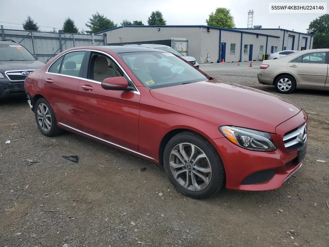 2017 Mercedes-Benz C 300 4Matic VIN: 55SWF4KB3HU224146 Lot: 62603675