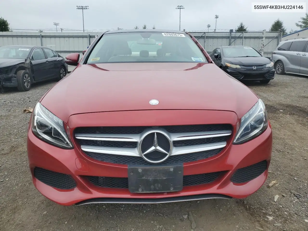2017 Mercedes-Benz C 300 4Matic VIN: 55SWF4KB3HU224146 Lot: 62603675