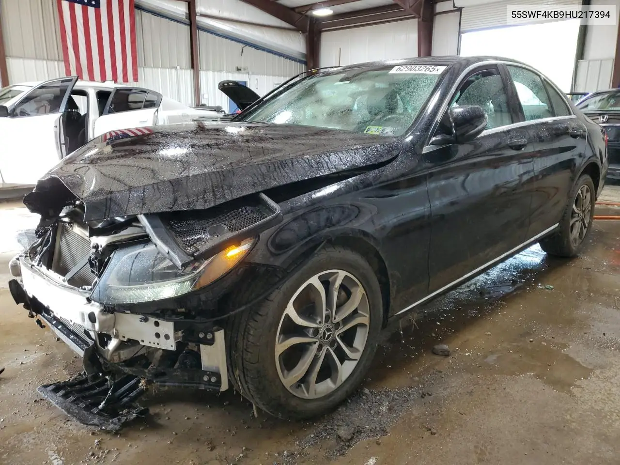 2017 Mercedes-Benz C 300 4Matic VIN: 55SWF4KB9HU217394 Lot: 62903265