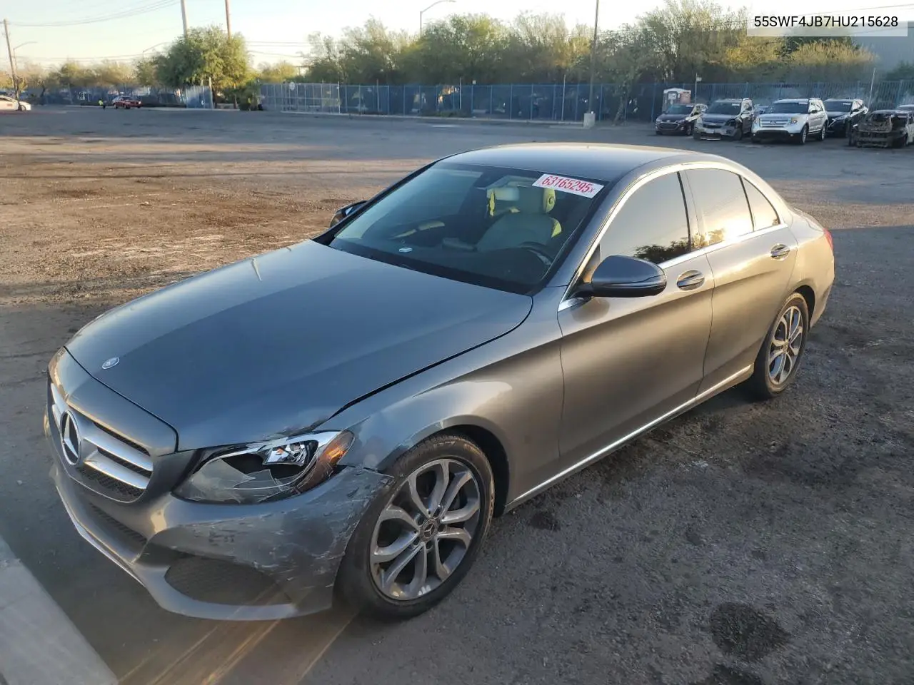 2017 Mercedes-Benz C 300 VIN: 55SWF4JB7HU215628 Lot: 63165295