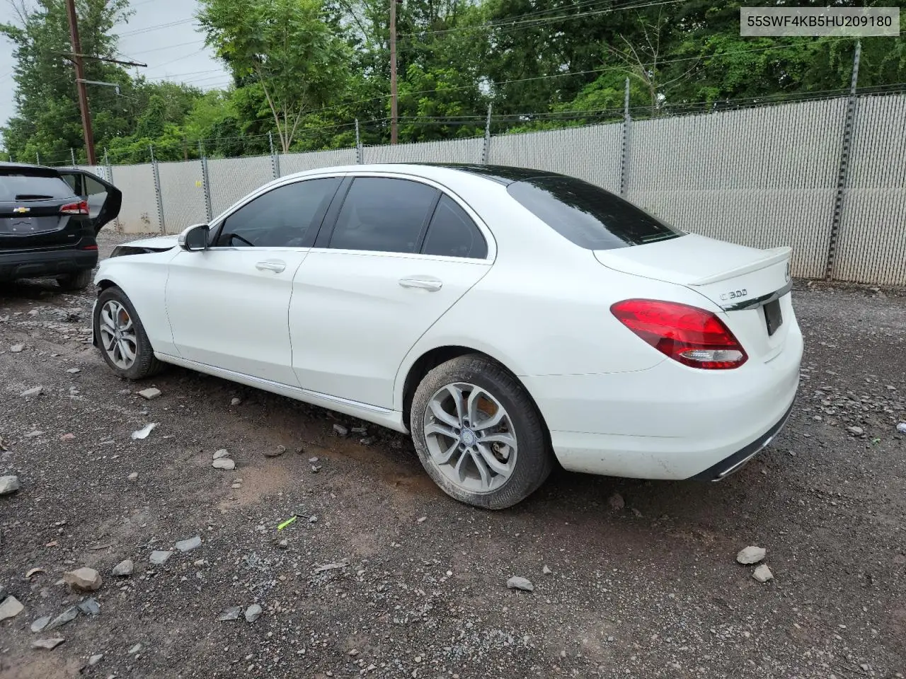 2017 Mercedes-Benz C 300 4Matic VIN: 55SWF4KB5HU209180 Lot: 64662945