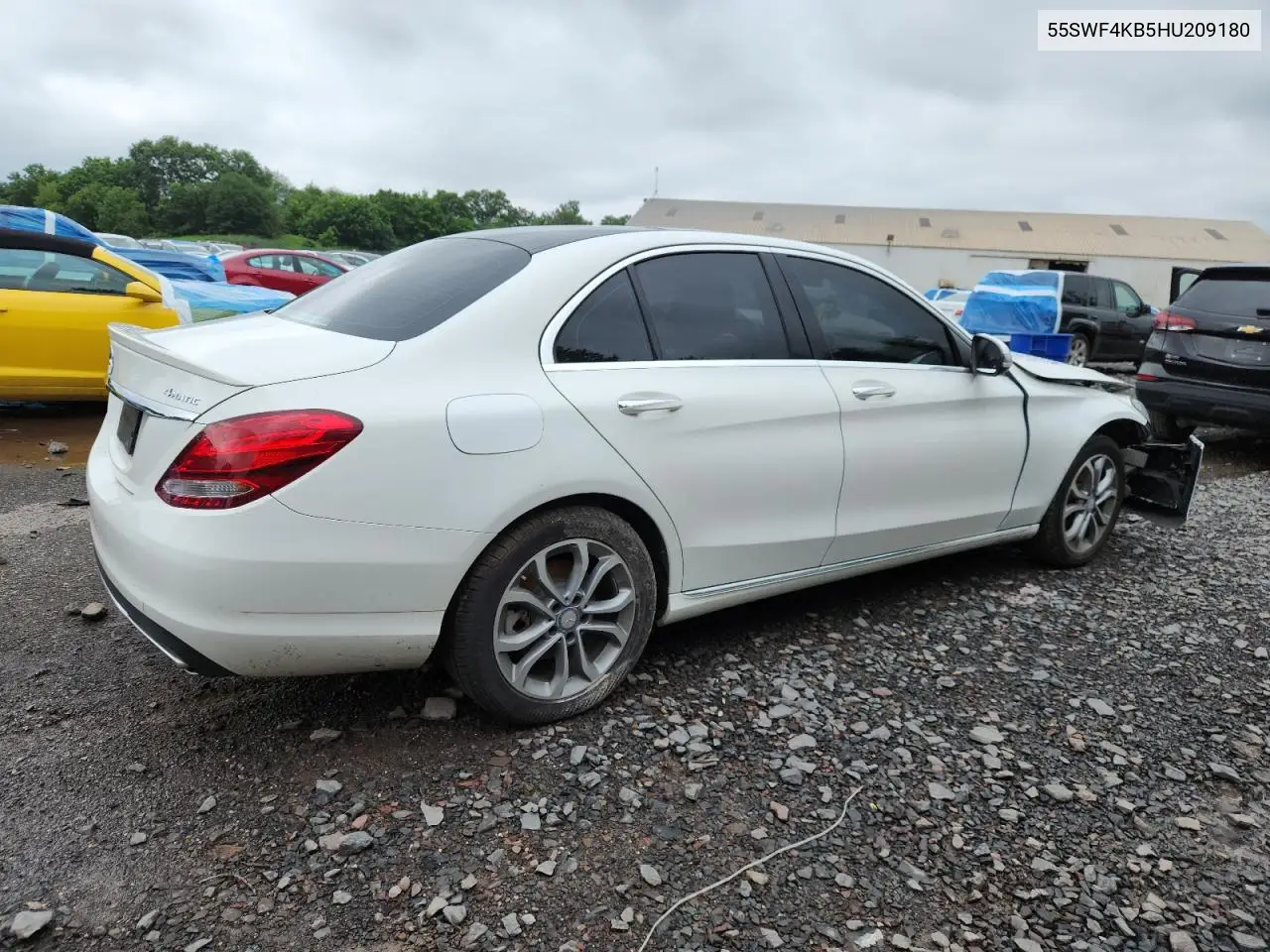 2017 Mercedes-Benz C 300 4Matic VIN: 55SWF4KB5HU209180 Lot: 64662945