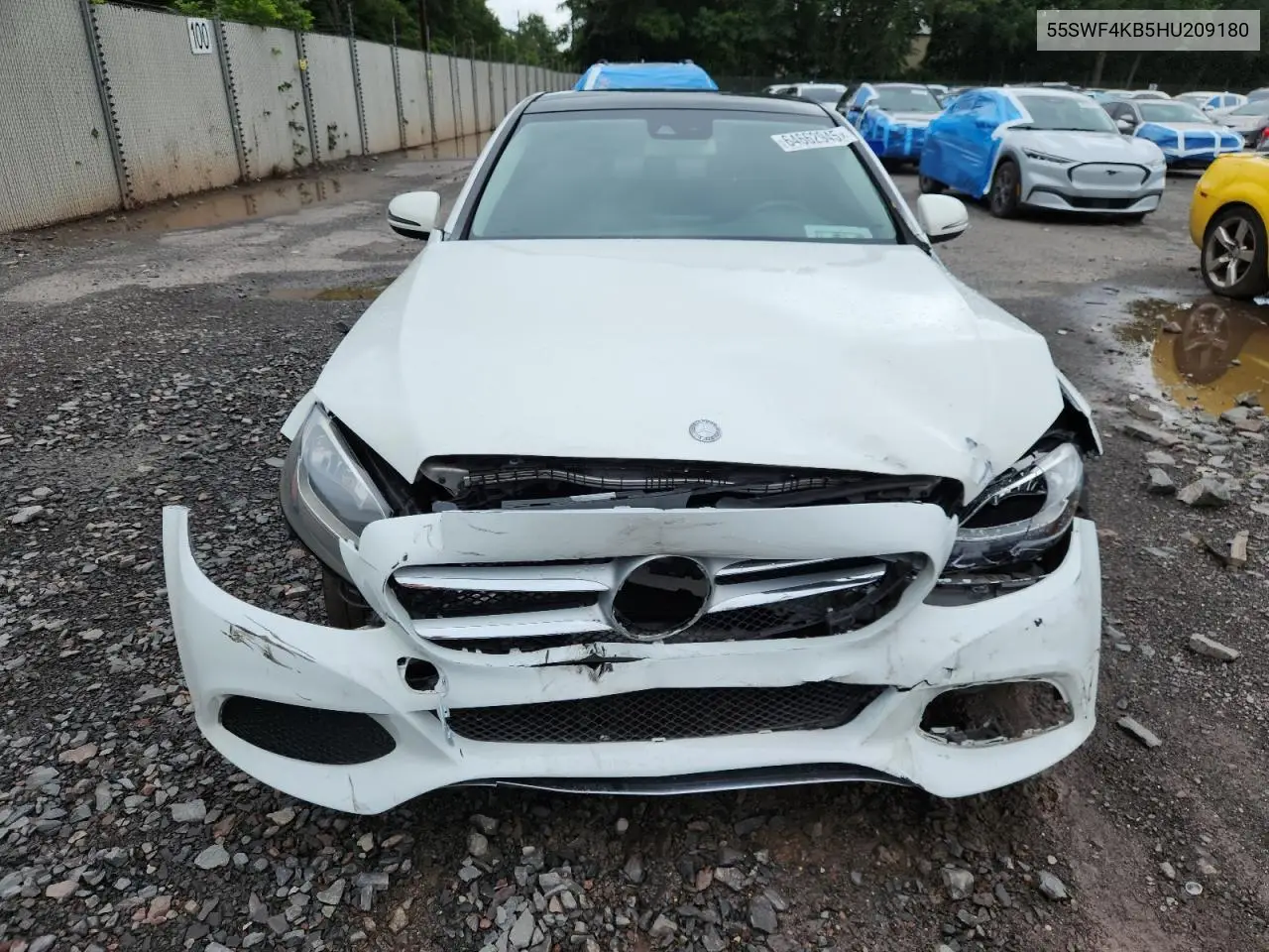 2017 Mercedes-Benz C 300 4Matic VIN: 55SWF4KB5HU209180 Lot: 64662945