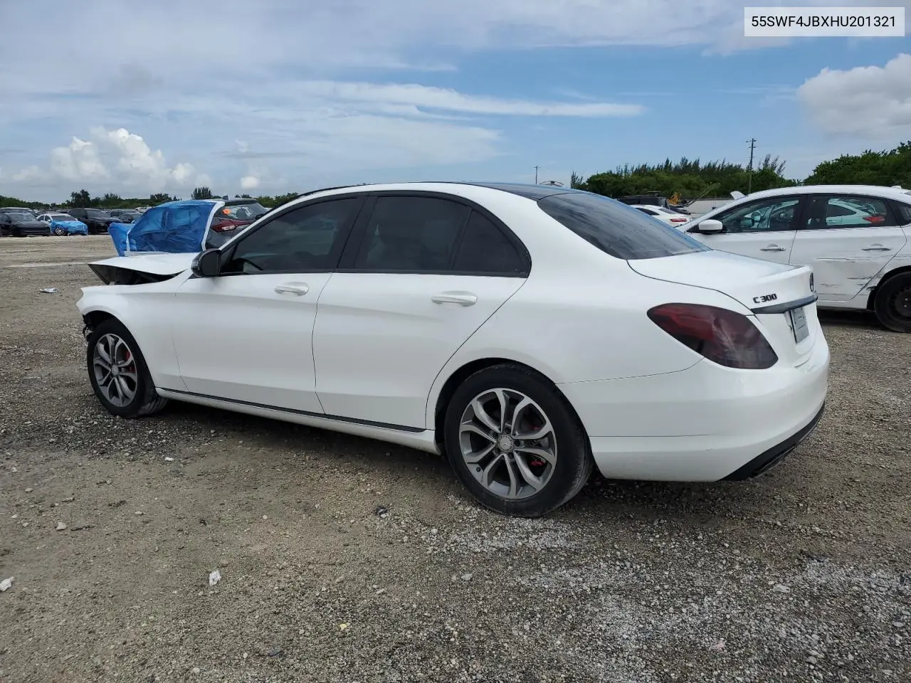2017 Mercedes-Benz C 300 VIN: 55SWF4JBXHU201321 Lot: 64753545