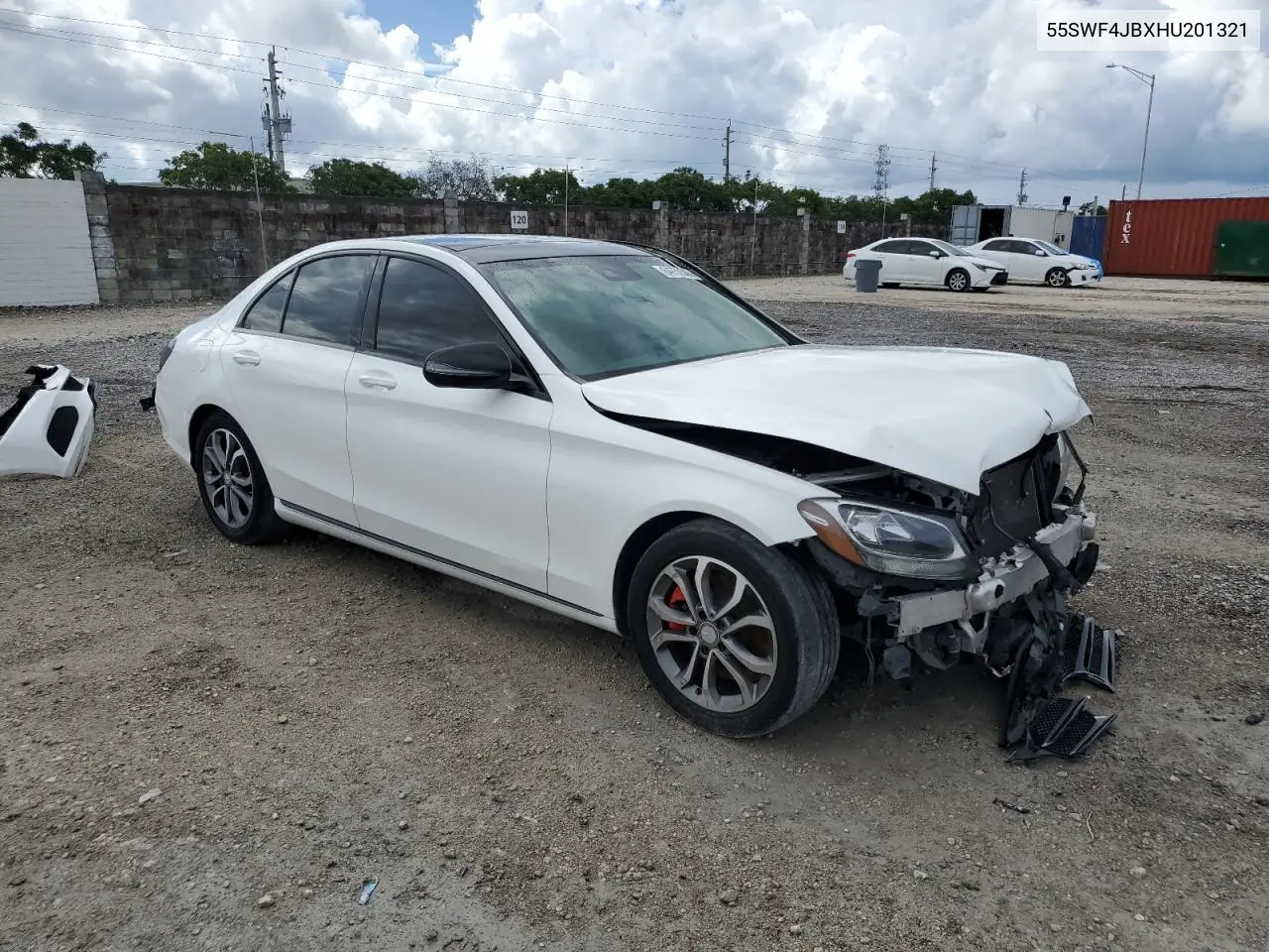 2017 Mercedes-Benz C 300 VIN: 55SWF4JBXHU201321 Lot: 64753545
