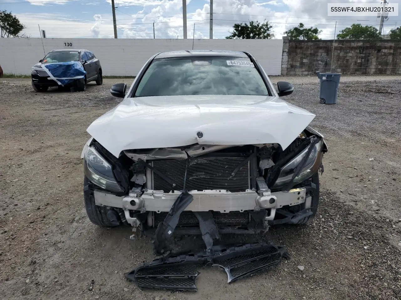 2017 Mercedes-Benz C 300 VIN: 55SWF4JBXHU201321 Lot: 64753545