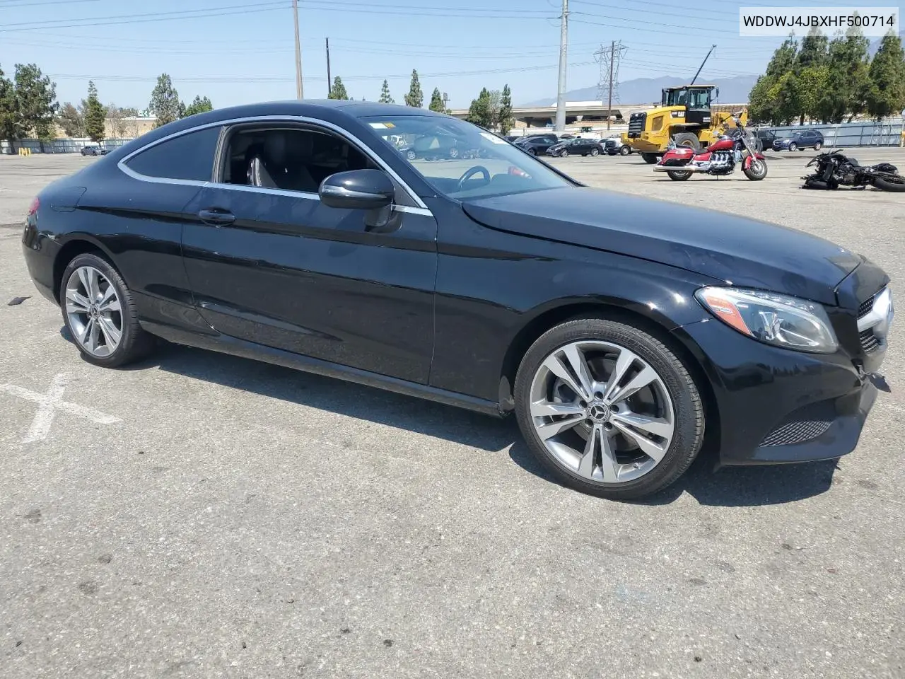 2017 Mercedes-Benz C 300 VIN: WDDWJ4JBXHF500714 Lot: 64863545