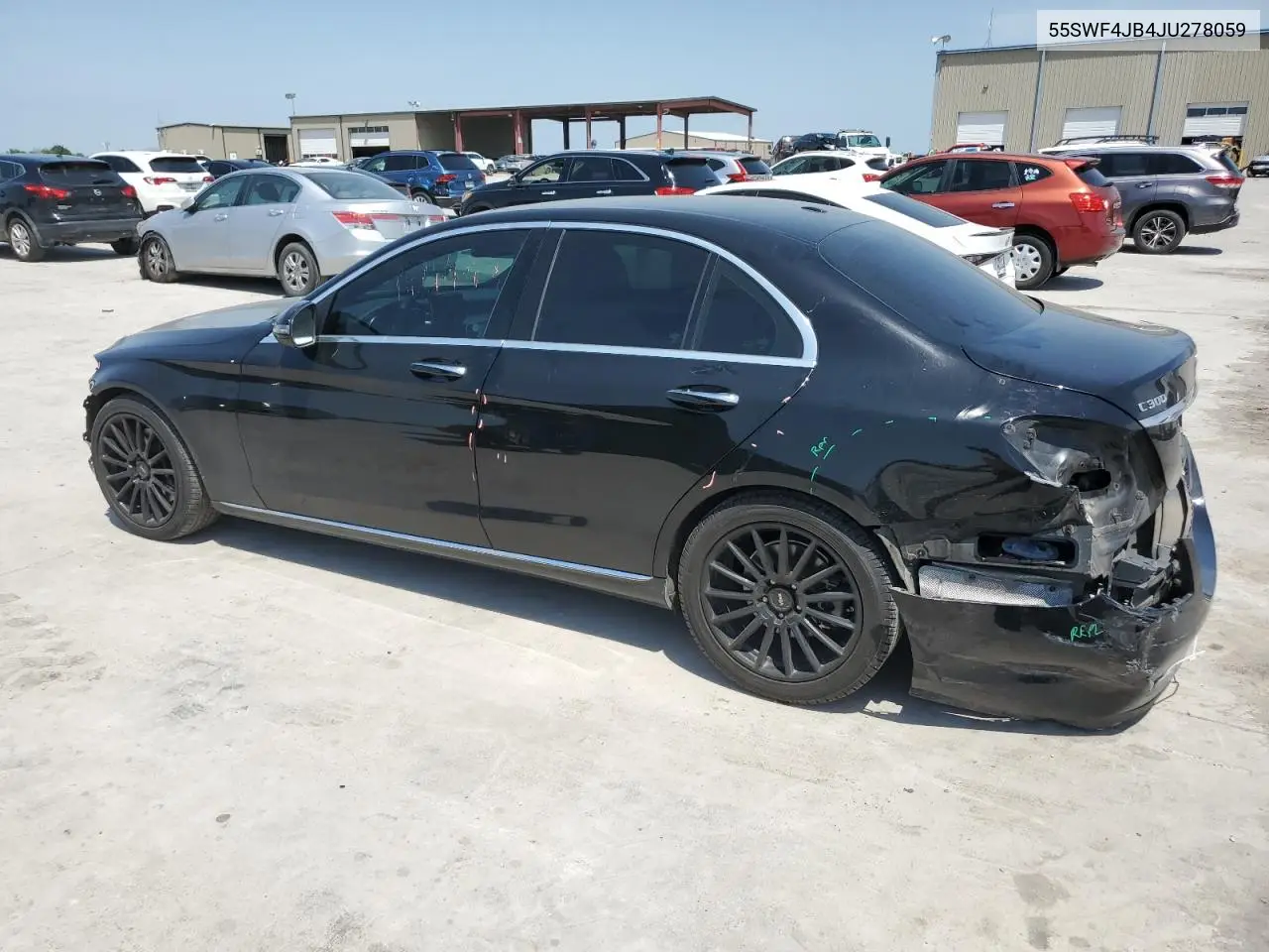 2018 Mercedes-Benz C 300 VIN: 55SWF4JB4JU278059 Lot: 52629195