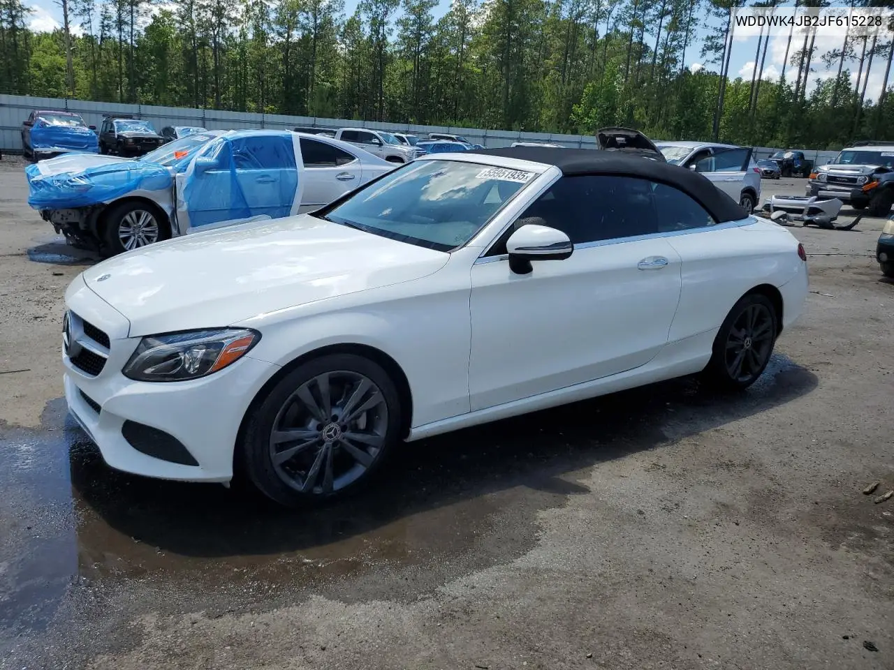 2018 Mercedes-Benz C 300 VIN: WDDWK4JB2JF615228 Lot: 55951935