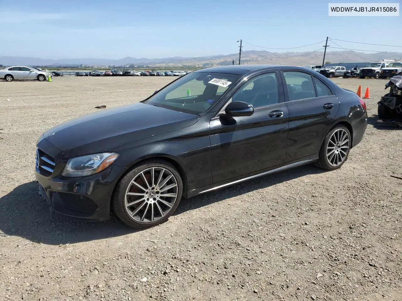 2018 Mercedes-Benz C 300 VIN: WDDWF4JB1JR415086 Lot: 56981145