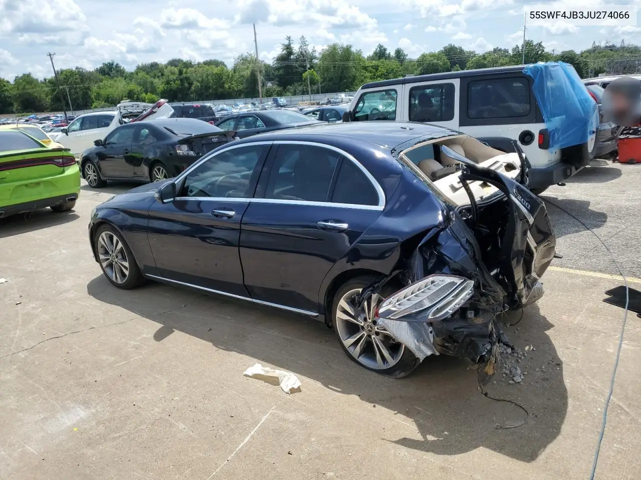 2018 Mercedes-Benz C 300 VIN: 55SWF4JB3JU274066 Lot: 60599345