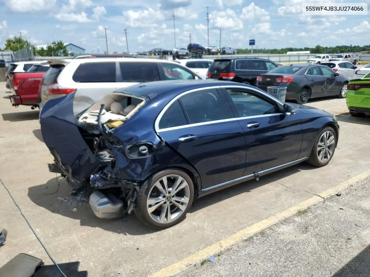 2018 Mercedes-Benz C 300 VIN: 55SWF4JB3JU274066 Lot: 60599345
