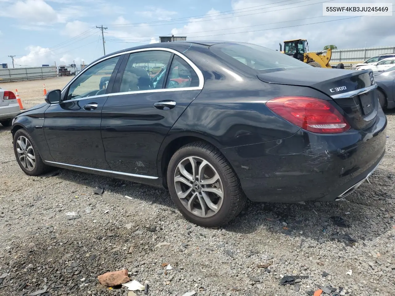 2018 Mercedes-Benz C 300 4Matic VIN: 55SWF4KB3JU245469 Lot: 64239725