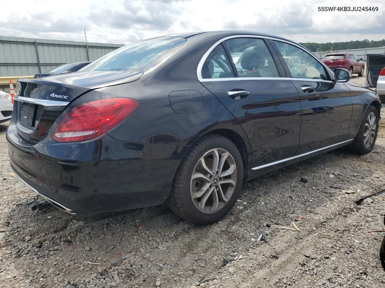 2018 Mercedes-Benz C 300 4Matic VIN: 55SWF4KB3JU245469 Lot: 64239725