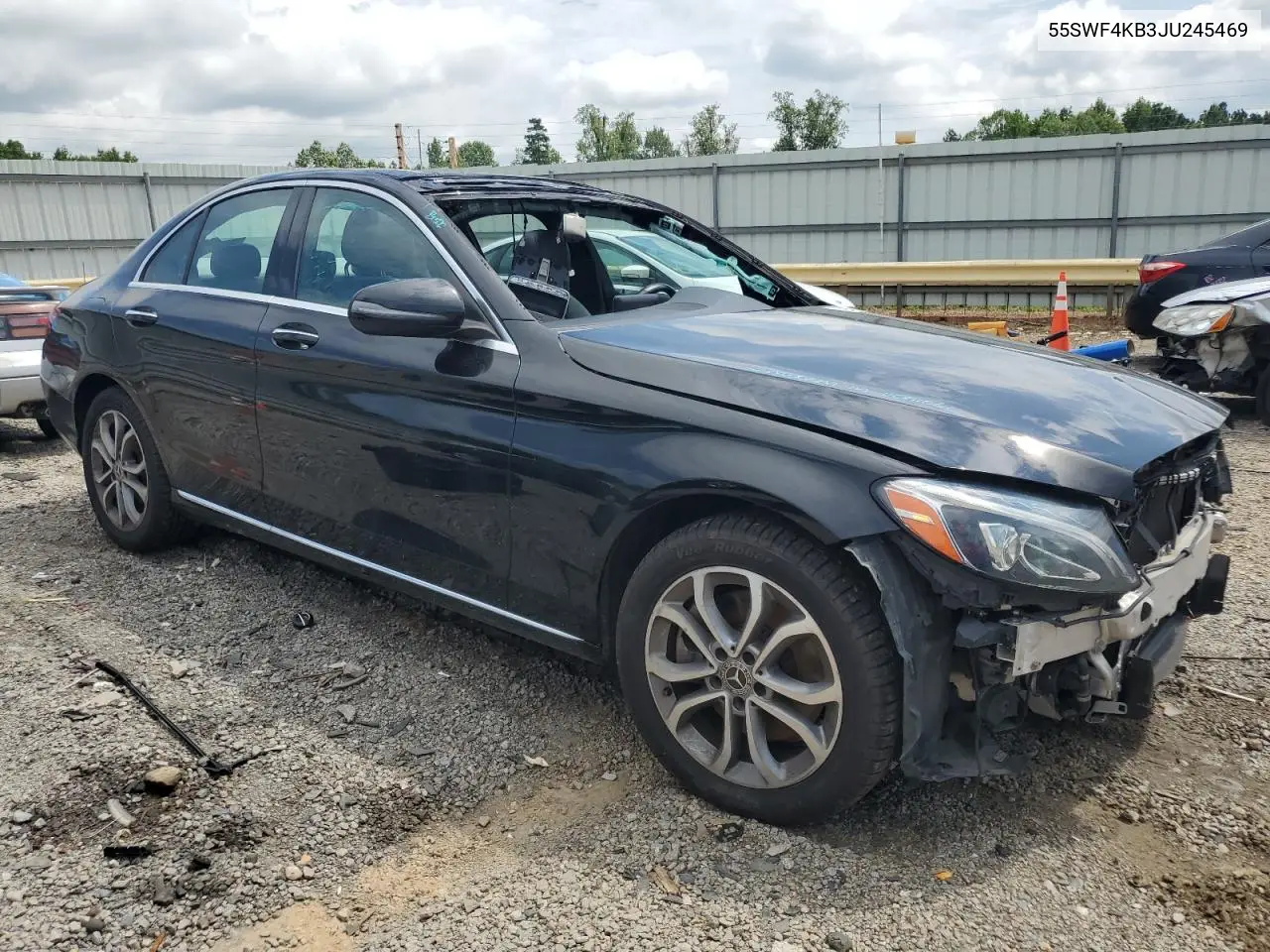 2018 Mercedes-Benz C 300 4Matic VIN: 55SWF4KB3JU245469 Lot: 64239725
